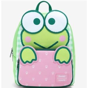 NWT Loungefly Sanrio 3D 🐸 Keroppi 🐸 Gingham mini backpack